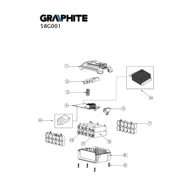 Akumulator - GRAPHITE 58G001 