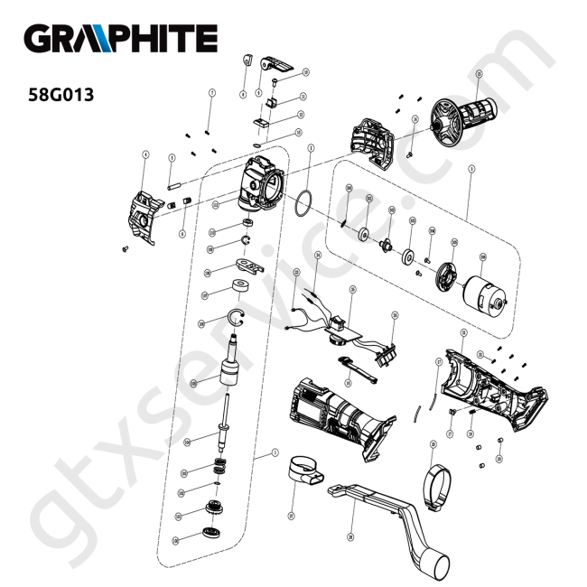 Urządzenie wielofunkcyjne akumulatorowe - GRAPHITE 58G013 
