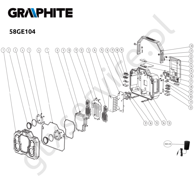 Radio akumulatorowo-sieciowe - GRAPHITE 58GE104 