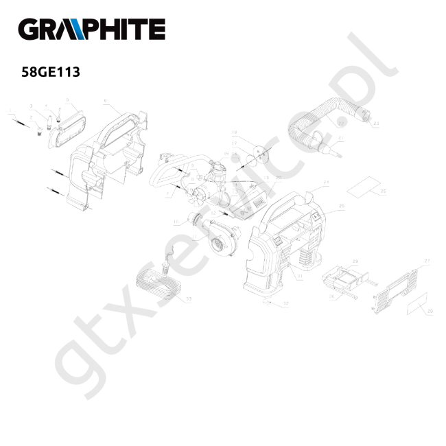 Kompresor - GRAPHITE 58GE113 