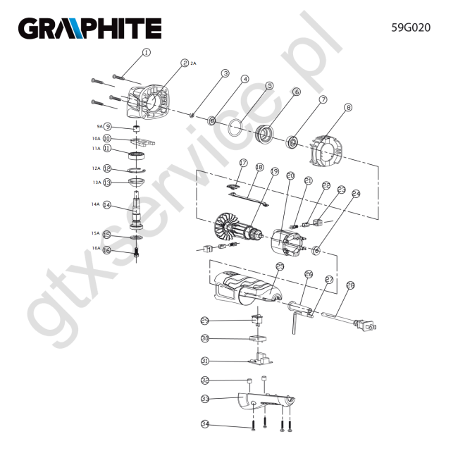 Urządzenie wielofunkcyjne - GRAPHITE 59G020 
