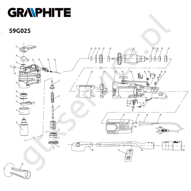 Urządzenie wielofunkcyjne - GRAPHITE 59G025 