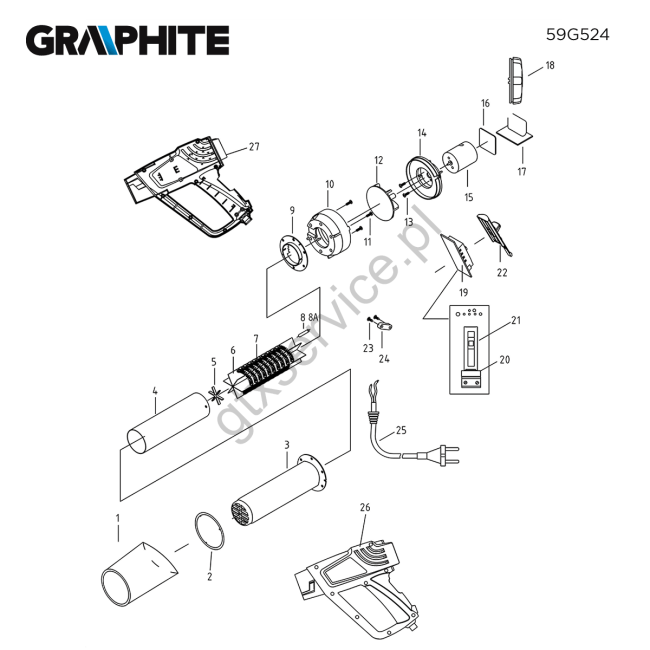 Opalarka - GRAPHITE 59G524 