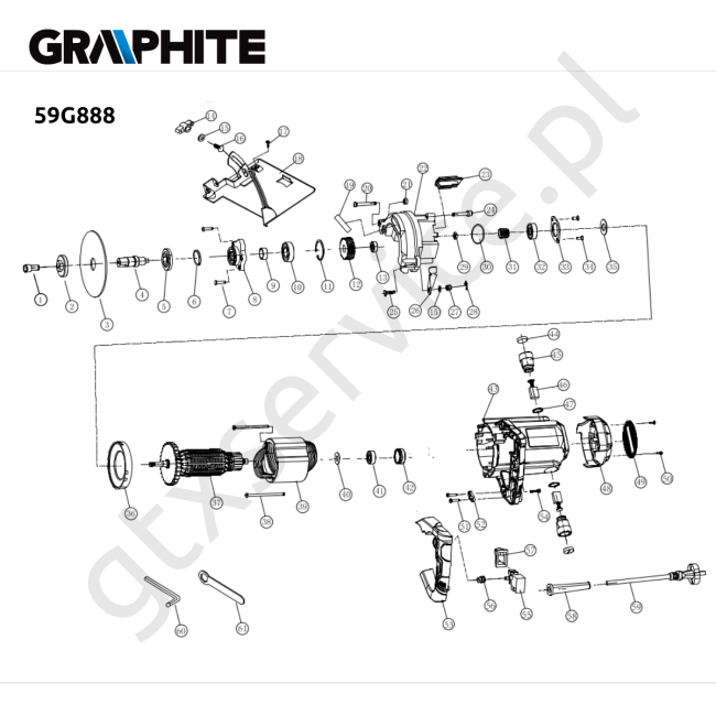 Przecinarka do glazury - GRAPHITE 59G888 