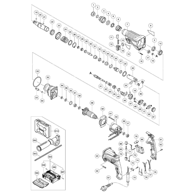 Młotowiertarka - HITACHI DH26PB 