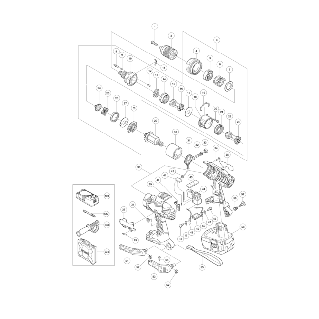 Wiertarko-wkrętarka akumulatorowa - HITACHI DS18DL 