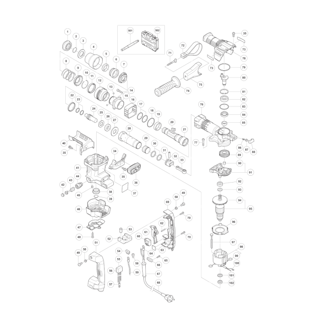 Młotowiertarka - H41MB2 