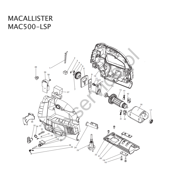 Wyrzynarka - MACALLISTER MAC500-LSP 