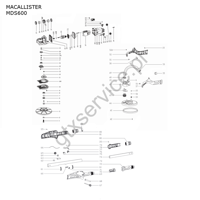 Szlifierka do gipsu - MACALLISTER MDS600 