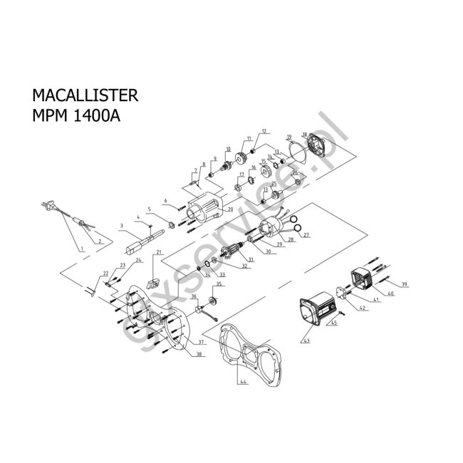 Mieszarka - MACALLISTER MPM1400A 