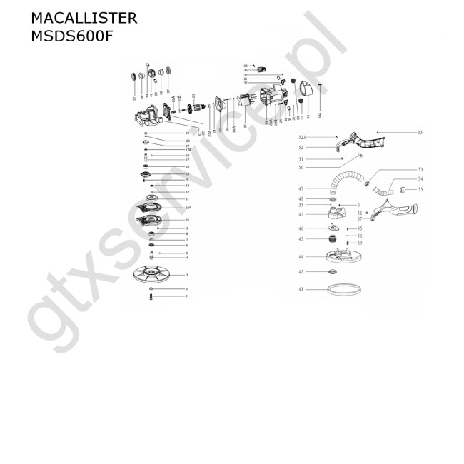 Szlifierka do gipsu - MACALLISTER MSDS600F 