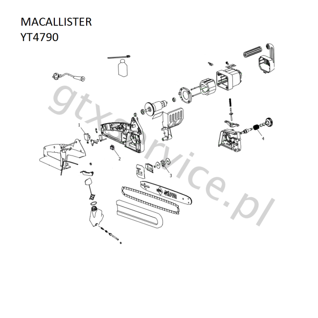 Pilarka łańcuchowa - MACALLISTER YT4790 