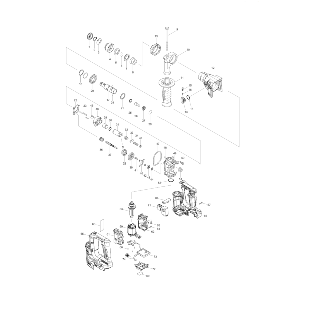 Młotowiertarka akumulatorowa 18V - MAKITA DHR171 