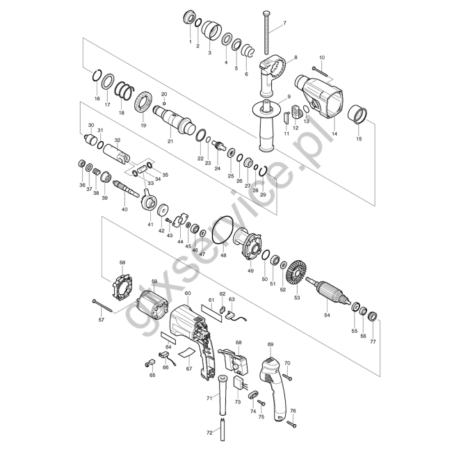 Młotowiertarka - MAKITA HR2440 