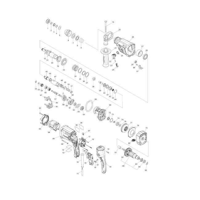 Młotowiertarka - MAKITA HR2652 