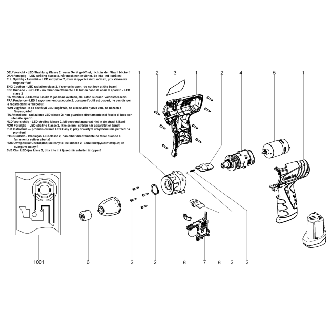 Wiertarko-wkrętarka akumulatorowa - POWERMAXXBS 00092000 - (rysunek techniczny)
