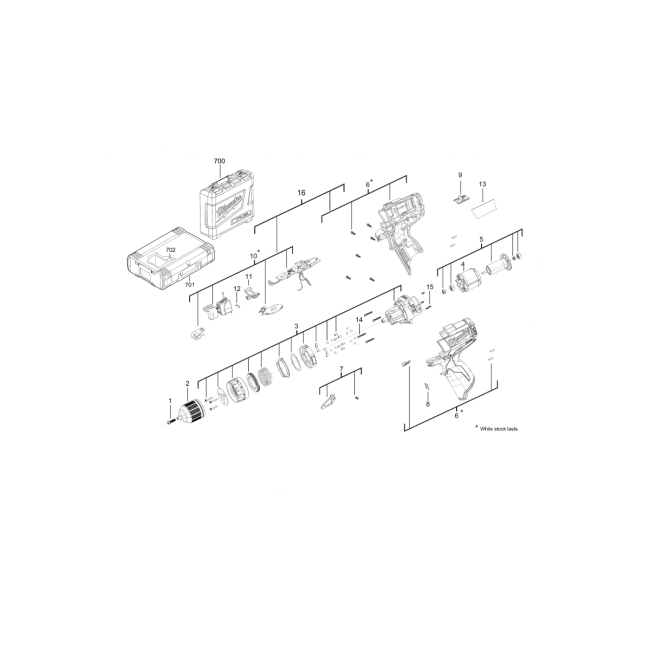 Wiertarko-wkrętarka - MILWAUKEE M12CDD-0 4000448882 - (rysunek techniczny)
