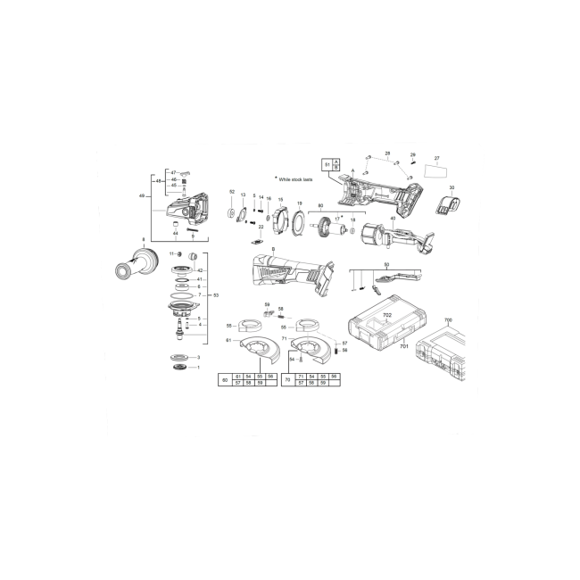 Szlifierka kątowa - MILWAUKEE M18CAG125XPDB-0 4000452136 - (rysunek techniczny)
