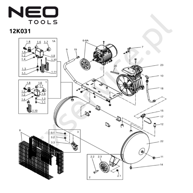 Kompresor - NEO 12K031 