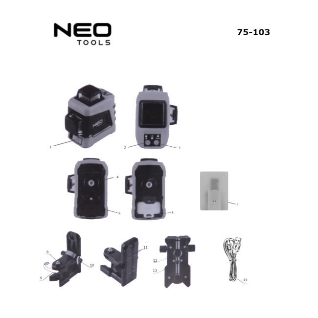 Laser płaszczyznowy - NEO 75-103 