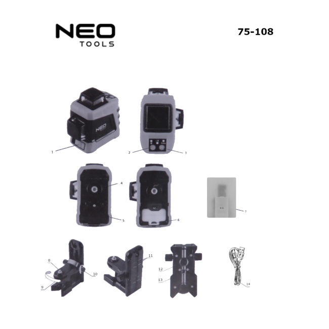Laser płaszczyznowy - NEO 75-108 