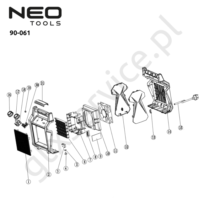 Nagrzewnica elektryczna - NEO 90-061 