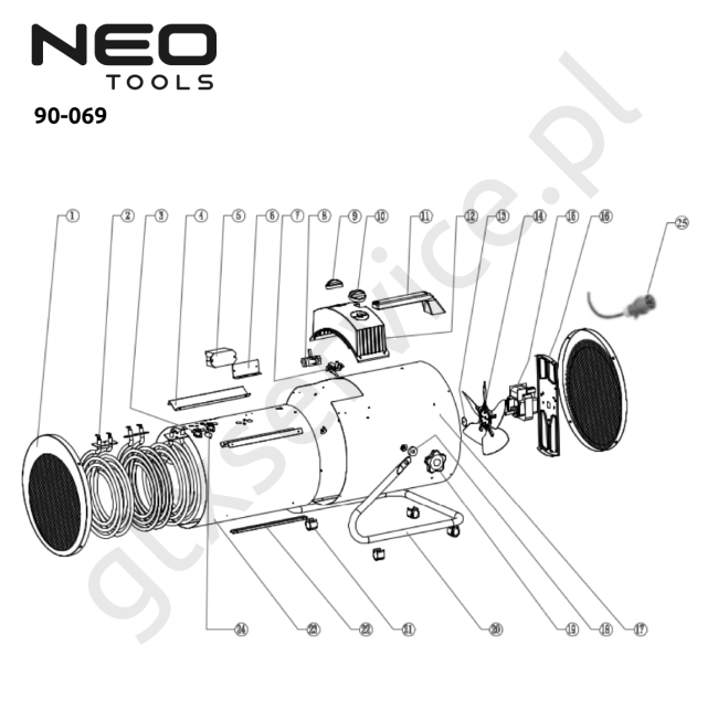 Nagrzewnica elektryczna - NEO 90-069 
