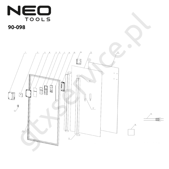 Panel grzewczy - NEO TOOLS 90-098 