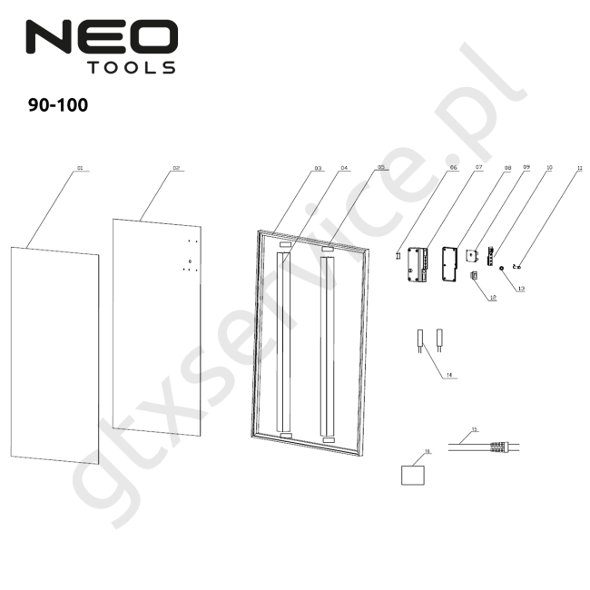 Panel grzewczy - NEO TOOLS 90-100 