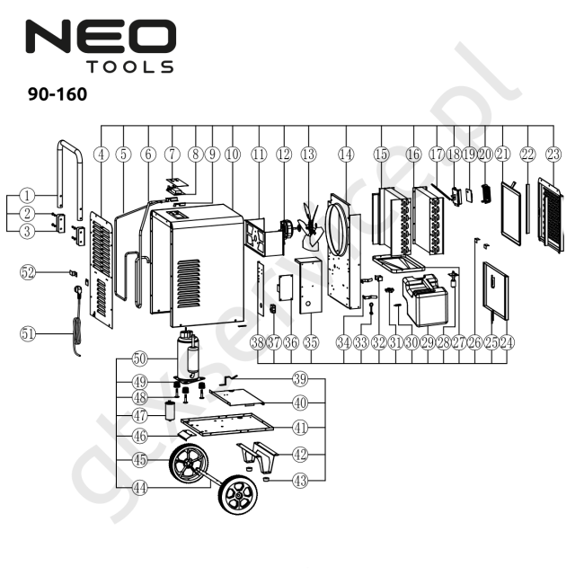 Osuszacz budowlany - NEO 90-160 
