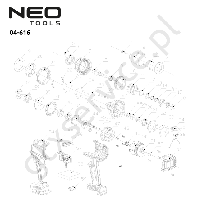 Wiertarko-wkrętarka bezszczotkowa z udarem 70Nm Energy+ - NEO TOOLS 04-616 