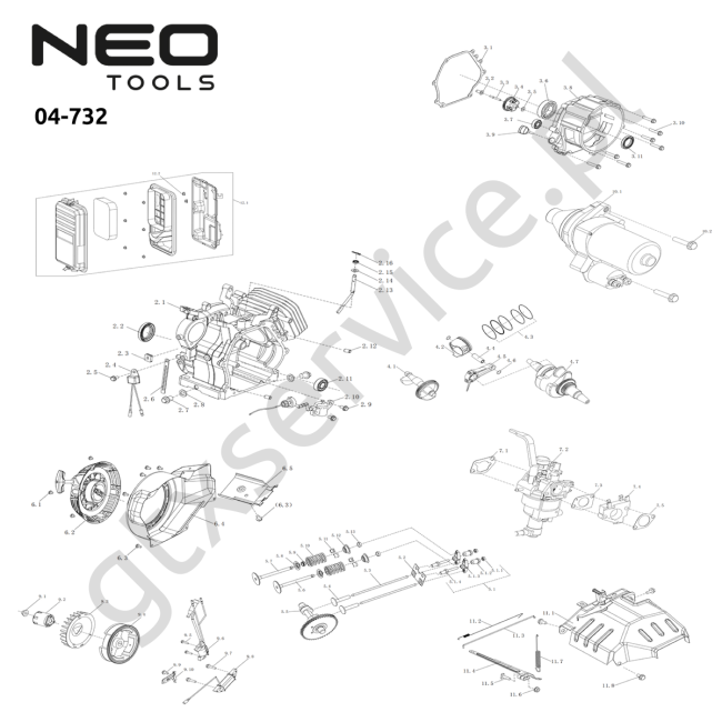 Agregat trojfazowy 7- 7,5kW - NEO TOOLS 04-732 