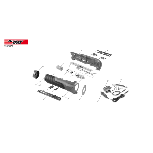 Kompresor - ULTIMATE SPEED USKT60A1 328444 - (rysunek techniczny)
