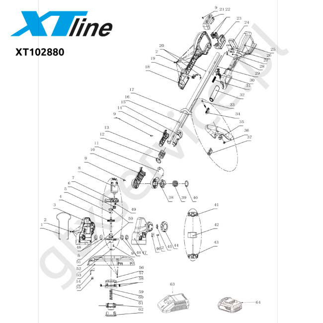 Podkaszarka do trawy - XTLINE XT102880 