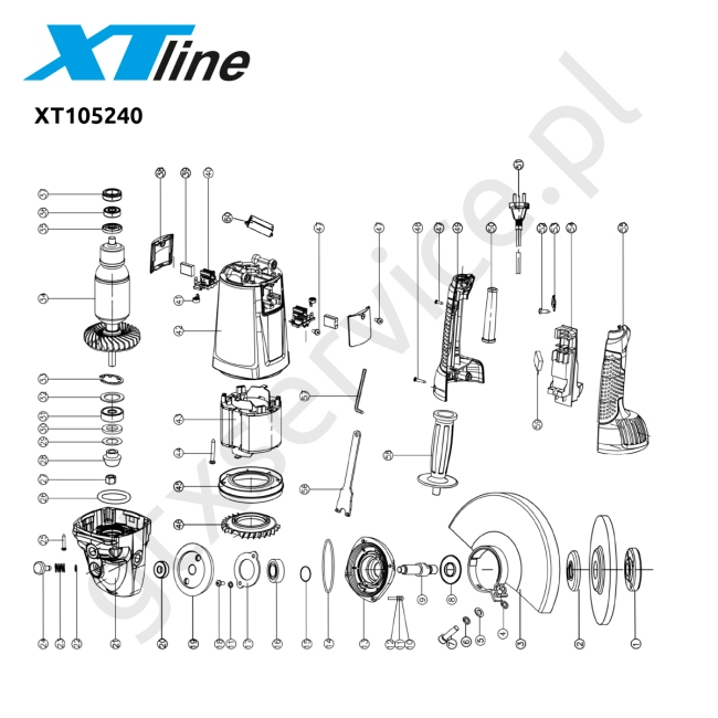 Szlifierka kątowa - XTLINE XT105240 