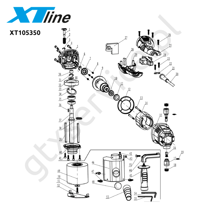 Szlifierka oscylacyjna - XTLINE XT105350 