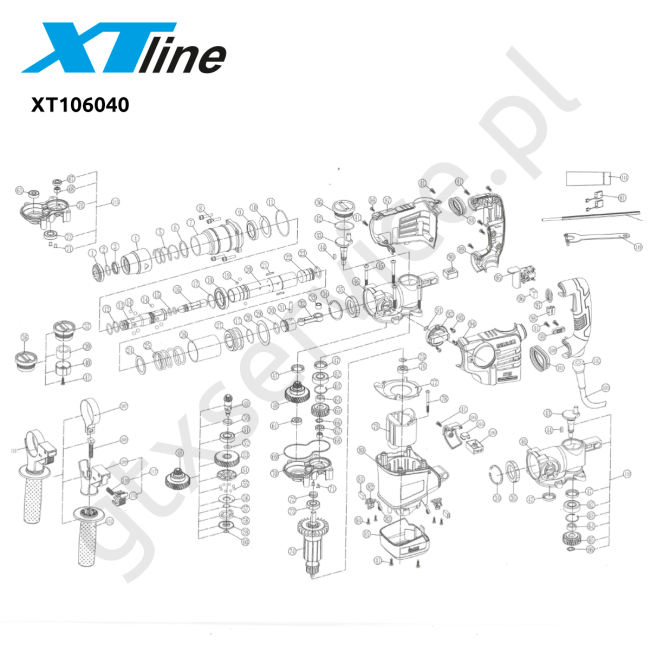 Młotowiertarka - XTLINE XT106040 