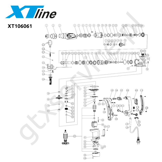 Młotowiertarka - XTLINE XT106061 