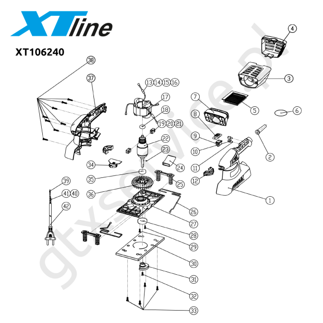 Szlifierka oscylacyjna - XTLINE XT106240 