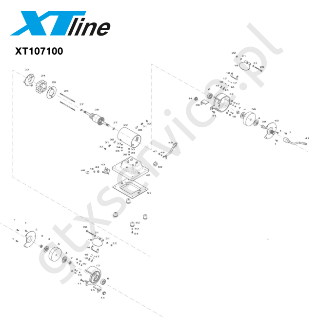 Szlifierka stołowa - XTLINE XT107100 