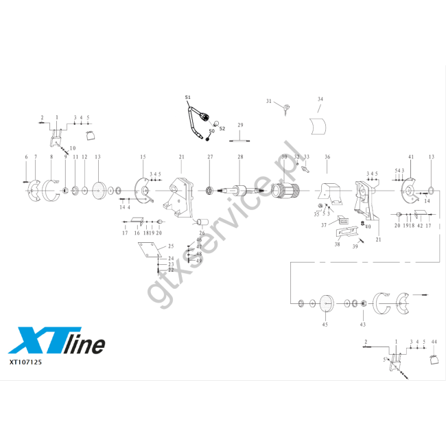 Szlifierka stołowa - XTLINE XT107125 