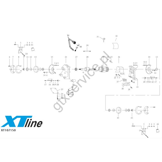 Szlifierka stołowa - XTLINE XT107150 