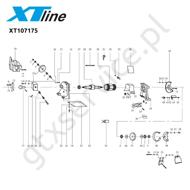 Szlifierka stołowa - XTLINE XT107175 