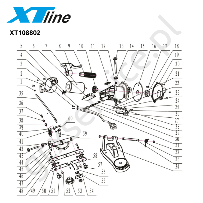 Szlifierka stołowa - XTLINE XT108802 