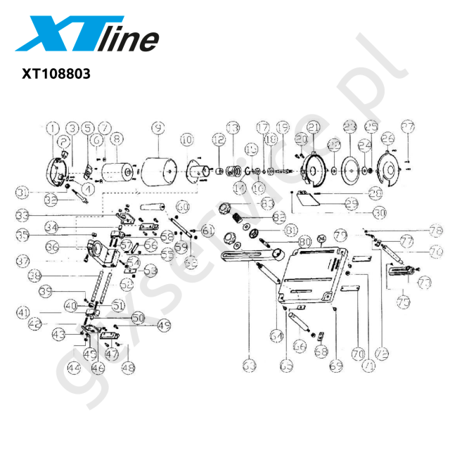 Szlifierka stołowa - XTLINE XT108803 