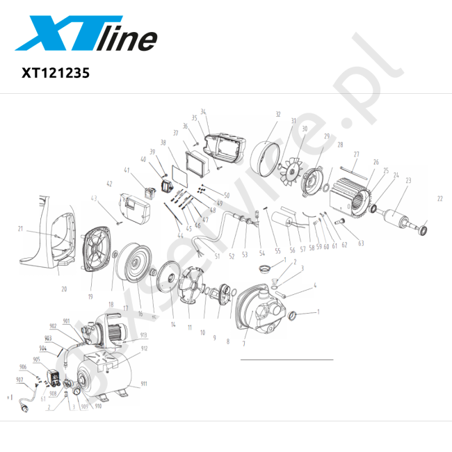 Pompa - XTLINE XT121235 
