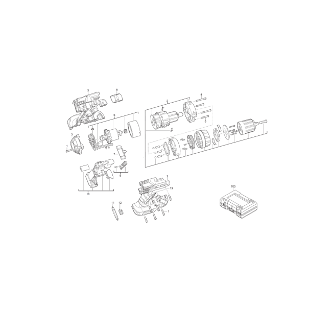 Wiertarko-wkrętarka akumulatorowa - BSB18CLI-152C 4000428431 - (rysunek techniczny)

