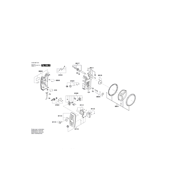 Wiertarka kolumnowa - BOSCH ZIELONY PBD40 3603M07001 - (rysunek techniczny)
