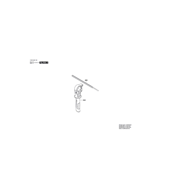 Wiertarka udarowa - BOSCH ZIELONY PSB600RE 3603A28100 - (rysunek techniczny)
