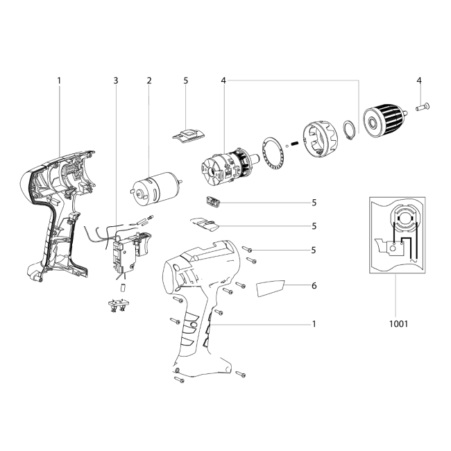 Wiertarko-wkrętarka akumulatorowa - METABO BS12NICD 02194000 - (rysunek techniczny)

